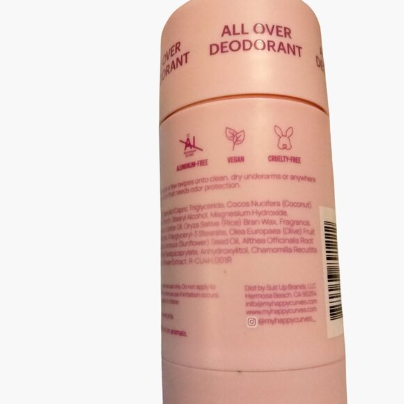 Happy Curves Herbal Citrus All Over Natural Deodorant Vegan Aluminum Free - Picture 2 of 3